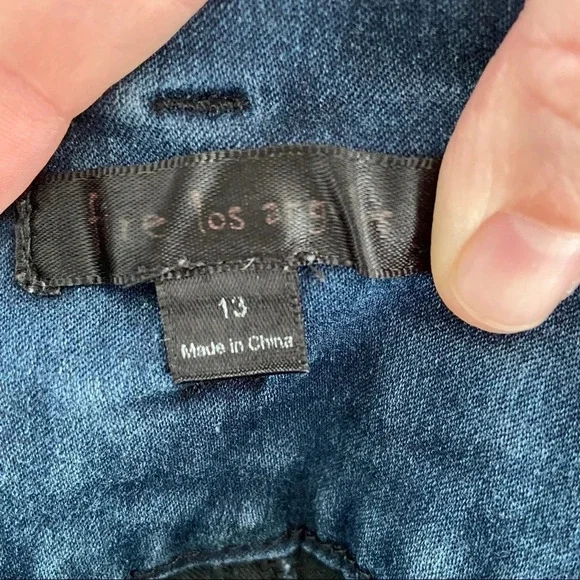 Wedgie High Waisted Denim Dark Wash Stretch Jeans Size 13 FIRE LOS ANGELES - Picture 3 of 8